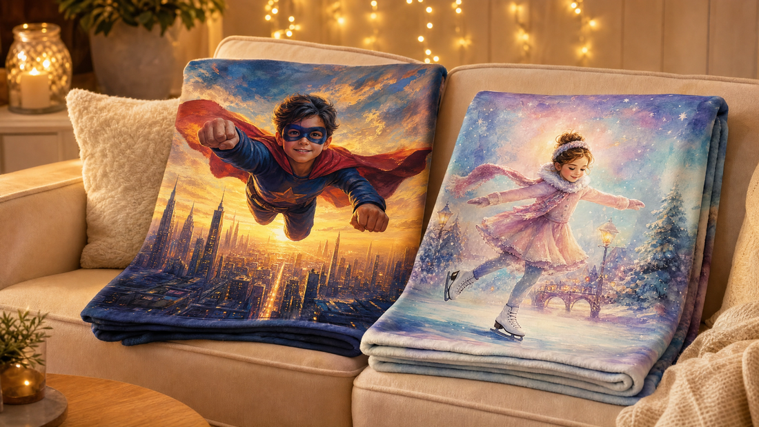 Wrap Yourself in Imagination: The Magic of the Custom AI Image Blanket