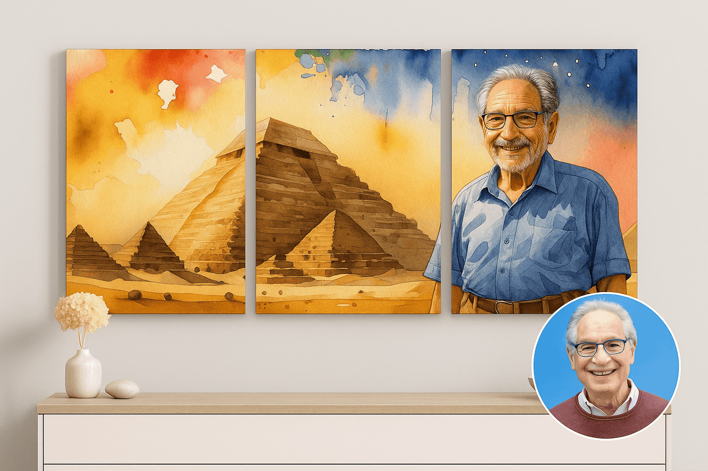 Custom Ai 3 Piece Canvas